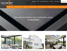 Tablet Screenshot of fenetre-alu-novafen.com